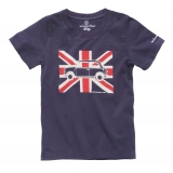 T-shirt Austin Mini drapeau anglais marine &agrave; manches courtes